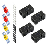 Maxbell Car ANS Fuse Holder Block Durable Waterproof for Motorcycles Cars 4 Set 40A 50A