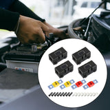 Maxbell Car ANS Fuse Holder Block Durable Waterproof for Motorcycles Cars 4 Set 40A 50A