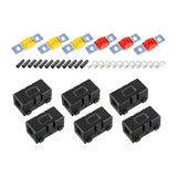 Maxbell Car ANS Fuse Holder Block Durable Waterproof for Motorcycles Cars 6 Set 40A 50A 60A