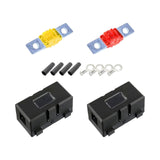 Maxbell Car ANS Fuse Holder Block Durable Waterproof for Motorcycles Cars 2 Set 40A