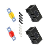Maxbell Car ANS Fuse Holder Block Durable Waterproof for Motorcycles Cars 2 Set 50A