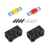 Maxbell Car ANS Fuse Holder Block Durable Waterproof for Motorcycles Cars 2 Set 50A