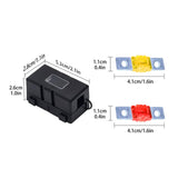 Maxbell Car ANS Fuse Holder Block Durable Waterproof for Motorcycles Cars 2 Set 50A