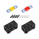 Maxbell Car ANS Fuse Holder Block Durable Waterproof for Motorcycles Cars 2 Set 80A
