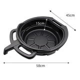 Maxbell Drain pan Durable Oil Fuel Coolant Can for Garage Spare Part 15L