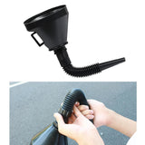 Maxbell Gasoline Fuel Funnel with Handle Long Flexible Spout Extension Accessory