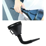 Maxbell Gasoline Fuel Funnel with Handle Long Flexible Spout Extension Accessory
