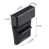 Maxbell Car Seat Gap Filler Multifunction High Capacity Pocket for Cards Phones Black