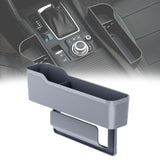 Maxbell Car Interior Seat Gap Organizer with Cup Holder Accessory for Holding Phone Long Grey