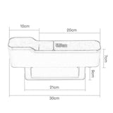 Maxbell Car Interior Seat Gap Organizer with Cup Holder Accessory for Holding Phone Long Grey
