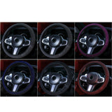 Maxbell Glittering Steering Wheel Cover Velvet for Suvs Replacement Accessories White