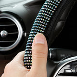 Maxbell Glittering Steering Wheel Cover Velvet for Suvs Replacement Accessories White