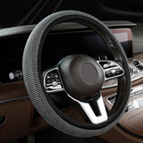 Maxbell Glittering Steering Wheel Cover Velvet for Suvs Replacement Accessories White