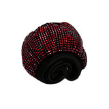 Maxbell Glittering Steering Wheel Cover Velvet for Suvs Replacement Accessories Red