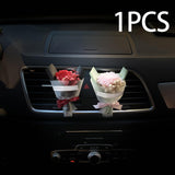 Maxbell Fashion Car Air Vent Clip Interior Decoration for Truck Bedroom Office Black Red