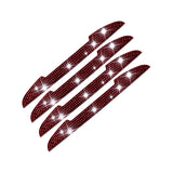 Maxbell 4Pcs Car Door Side Edge Guards Protector for Rearview Mirror Cover Red