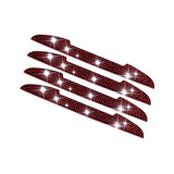 Maxbell 4Pcs Car Door Side Edge Guards Protector for Rearview Mirror Cover Red
