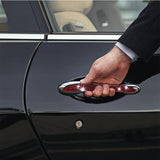 Maxbell 4Pcs Car Door Side Edge Guards Protector for Rearview Mirror Cover Red