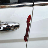 Maxbell 4Pcs Car Door Side Edge Guards Protector for Rearview Mirror Cover Red