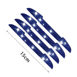 Maxbell 4Pcs Car Door Side Edge Guards Protector for Rearview Mirror Cover Blue