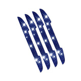 Maxbell 4Pcs Car Door Side Edge Guards Protector for Rearview Mirror Cover Blue