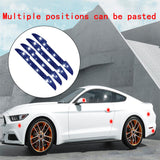 Maxbell 4Pcs Car Door Side Edge Guards Protector for Rearview Mirror Cover Blue