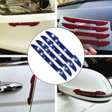 Maxbell 4Pcs Car Door Side Edge Guards Protector for Rearview Mirror Cover Blue