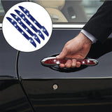 Maxbell 4Pcs Car Door Side Edge Guards Protector for Rearview Mirror Cover Blue