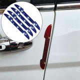 Maxbell 4Pcs Car Door Side Edge Guards Protector for Rearview Mirror Cover Blue