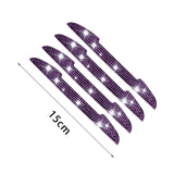 Maxbell 4Pcs Car Door Side Edge Guards Protector for Rearview Mirror Cover Pink