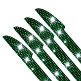 Maxbell 4Pcs Car Door Side Edge Guards Protector for Rearview Mirror Cover Green