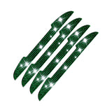 Maxbell 4Pcs Car Door Side Edge Guards Protector for Rearview Mirror Cover Green