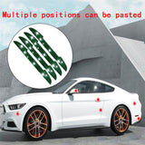 Maxbell 4Pcs Car Door Side Edge Guards Protector for Rearview Mirror Cover Green