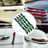 Maxbell 4Pcs Car Door Side Edge Guards Protector for Rearview Mirror Cover Green