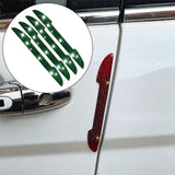 Maxbell 4Pcs Car Door Side Edge Guards Protector for Rearview Mirror Cover Green