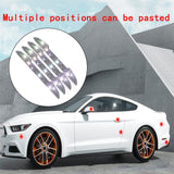 Maxbell 4Pcs Car Door Side Edge Guards Protector for Rearview Mirror Cover Iridescent