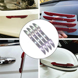 Maxbell 4Pcs Car Door Side Edge Guards Protector for Rearview Mirror Cover Iridescent