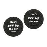 Maxbell 2x Car Cup Holder Coasters Black 2.76inch for Trucks Vehicles SUV Style A