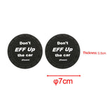 Maxbell 2x Car Cup Holder Coasters Black 2.76inch for Trucks Vehicles SUV Style A