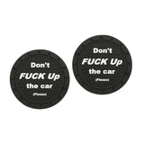 Maxbell 2x Car Cup Holder Coasters Black 2.76inch for Trucks Vehicles SUV Style C