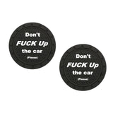 Maxbell 2x Car Cup Holder Coasters Black 2.76inch for Trucks Vehicles SUV Style C
