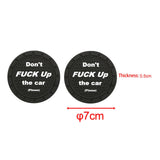 Maxbell 2x Car Cup Holder Coasters Black 2.76inch for Trucks Vehicles SUV Style C