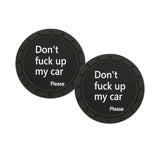 Maxbell 2x Car Cup Holder Coasters Black 2.76inch for Trucks Vehicles SUV Style D