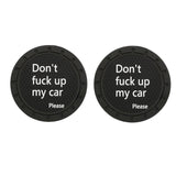 Maxbell 2x Car Cup Holder Coasters Black 2.76inch for Trucks Vehicles SUV Style D