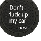 Maxbell 2x Car Cup Holder Coasters Black 2.76inch for Trucks Vehicles SUV Style D