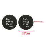 Maxbell 2x Car Cup Holder Coasters Black 2.76inch for Trucks Vehicles SUV Style D