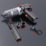 Maxbell Cordless Hand Car Vacuum Cleaner USB Charging Durable Black Basic