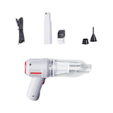 Maxbell Cordless Hand Car Vacuum Cleaner USB Charging Durable White Basic