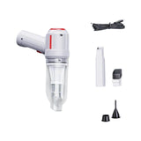 Maxbell Cordless Hand Car Vacuum Cleaner USB Charging Durable White Basic