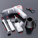 Maxbell Cordless Hand Car Vacuum Cleaner USB Charging Durable White Upgrade